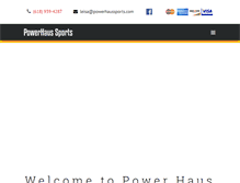 Tablet Screenshot of powerhaussports.com